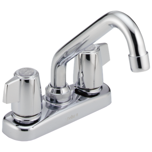Delta Classic: Two Handle Laundry Faucet - Two Handle Blade - Chrome