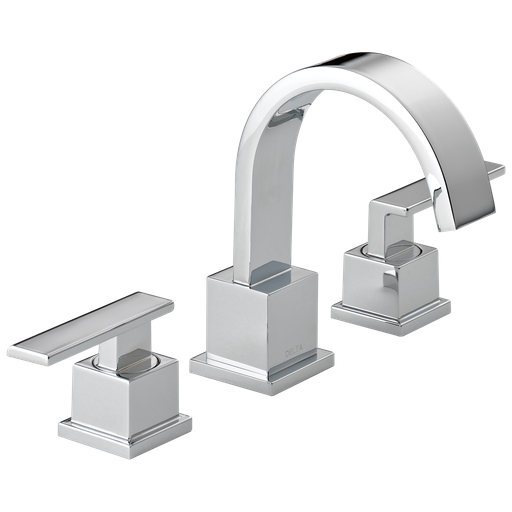 Delta Vero®: Two Handle Widespread Bathroom Faucet - Two Handle Blade - Chrome