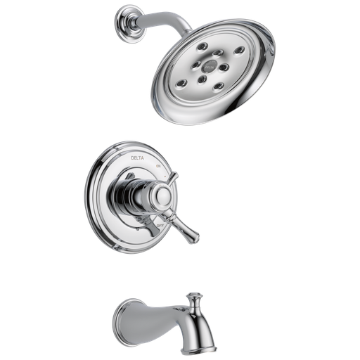 Delta Cassidy®: Monitor® 17 Series H2Okinetic® Tub & Shower Trim - Single Handle Lever - Chrome