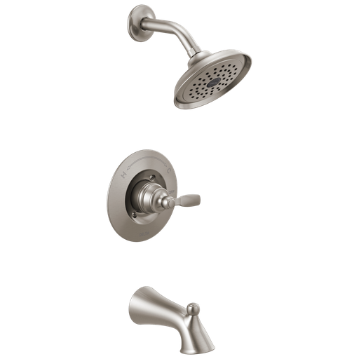 Delta Woodhurst™: Tub/Shower Trim - Single Handle Lever - Stainless