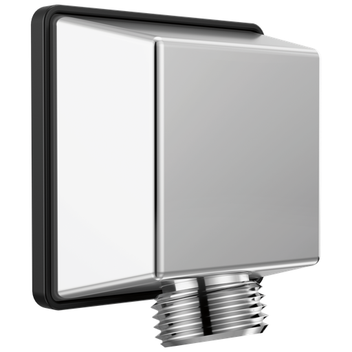 Delta Universal Showering Components: Square Wall Elbow For Hand Shower - Lumicoat® Chrome