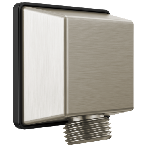 Delta Universal Showering Components: Square Wall Elbow For Hand Shower - Stainless
