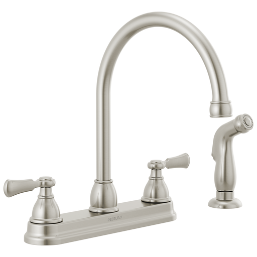 Peerless Elmhurst®: Two-Handle Kitchen Faucet With Spray - Two Handle Lever - Stainless