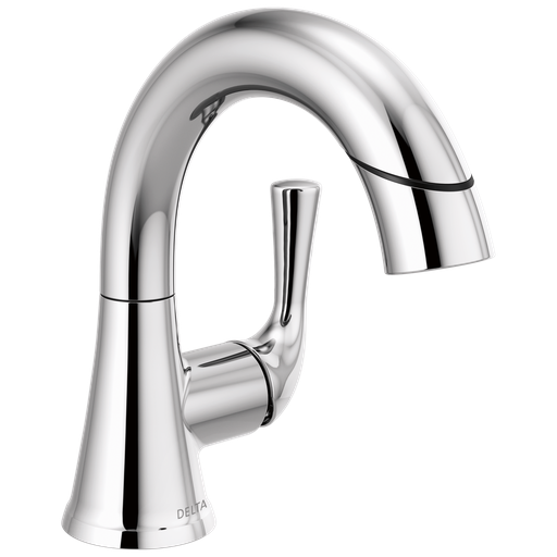 Delta Kayra®: Single Handle Pull-Down Bathroom Faucet - Single Handle Lever - Chrome