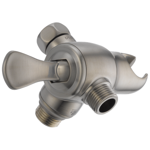 Delta Universal Showering Components: 3-Way Shower Arm Diverter With Hand Shower Mount - Stainless