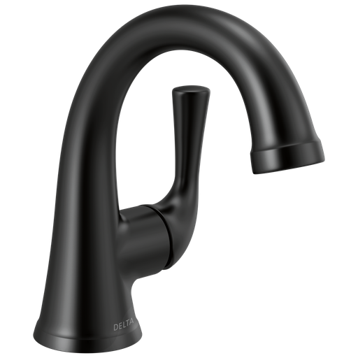 Delta Kayra®: Single Handle Bathroom Faucet - Single Handle Lever - Matte Black