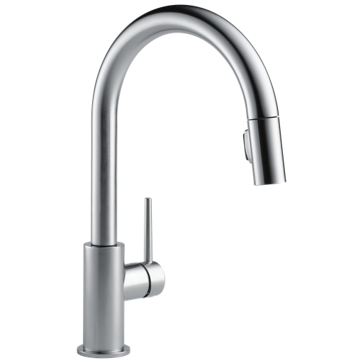 Delta Trinsic®: Single Handle Pull-Down Kitchen Faucet - Single Handle Lever - Arctic Stainless