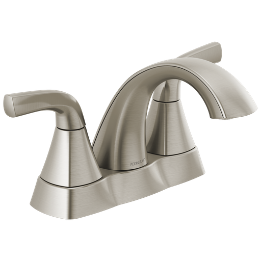 Peerless Parkwood®: Two Handle Centerset Lavatory Faucet - Two Handle Lever - Brushed Nickel