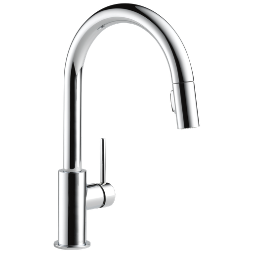 Delta Trinsic®: Single Handle Pull-Down Kitchen Faucet - Single Handle Lever - Chrome