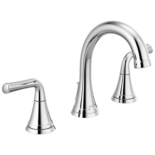 Delta Kayra®: Two Handle Widespread Bathroom Faucet - Two Handle Lever - Chrome