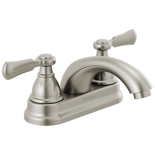 Peerless Elmhurst®: Two-Handle Centerset Bath Faucet - Two Handle Lever - Brushed Nickel