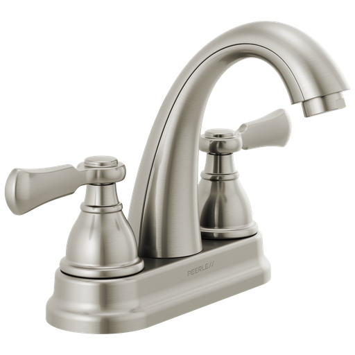 Peerless Elmhurst®: Two-Handle Centerset Bath Faucet - Two Handle Lever - Brushed Nickel