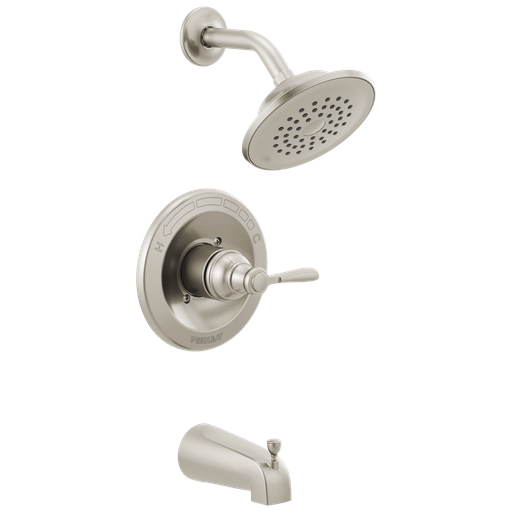 Peerless Elmhurst®: Tub Shower Trim Kit - Single Handle Lever - Brushed Nickel