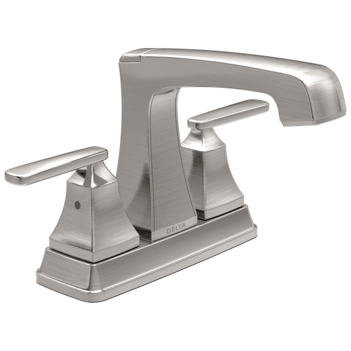 Delta Ashlyn®: Two Handle Centerset Bathroom Faucet - Two Handle Lever - Stainless
