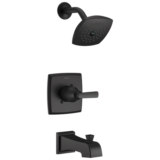 Delta Ashlyn®: Monitor® 14 Series Tub And Shower Trim - Single Handle Lever - Matte Black