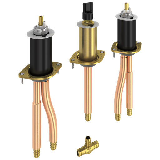 Delta Other: Two Handle Flexible Mount - Pex Crimp
