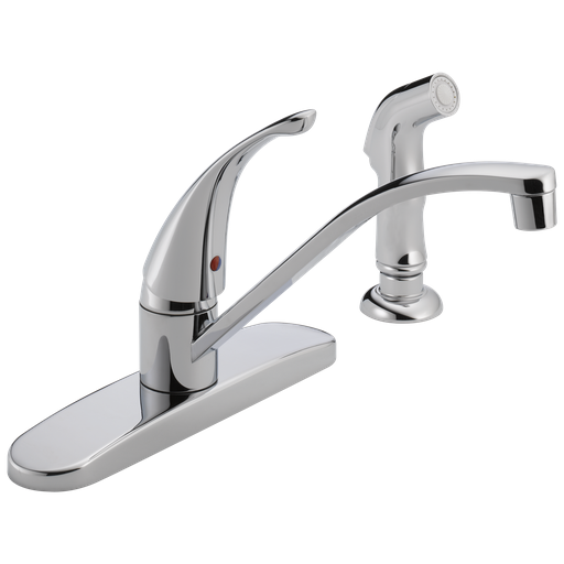 Peerless Core: Single Handle Kitchen Faucet - Single Handle Lever - Chrome