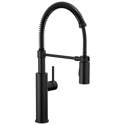 Delta Antoni®: Single-Handle Pull-Down Spring Kitchen Faucet - Single Handle Lever - Matte Black