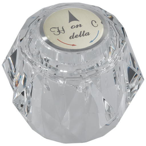 Delta Other: Clear Knob Handle Kit - Bathroom, Basin Or Bidet - Single Handle Knob