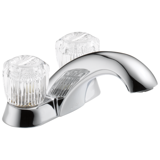 Delta Classic: Two Handle Centerset Bathroom Faucet - Two Handle Knob - Chrome