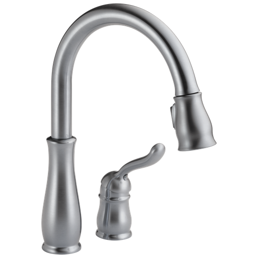 Delta Leland®: Single Handle Pull-Down Kitchen Faucet - Single Handle Lever - Arctic Stainless