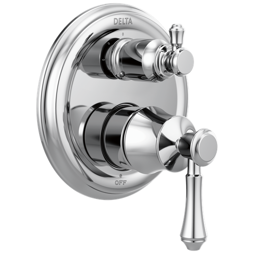 Delta Cassidy®: Traditional 2-Handle Monitor® 14 Series Valve Trim With 3-Setting Integrated Diverter - Two Handle Lever - Chrome