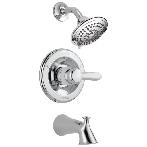 Delta Lahara®: Monitor® 14 Series Tub & Shower Trim - Single Handle Lever - Chrome