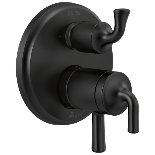 Delta Kayra®: 2-Handle Monitor 17 Series Valve Trim With 3- Or 6- Setting Diverter - Electronic - Matte Black