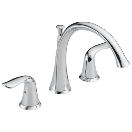 Delta Lahara®: Roman Tub Trim - Two Handle Lever - Chrome