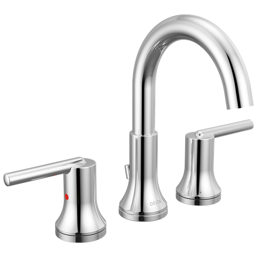 Delta Trinsic®: Two Handle Widespread Bathroom Faucet - Two Handle Lever - Chrome