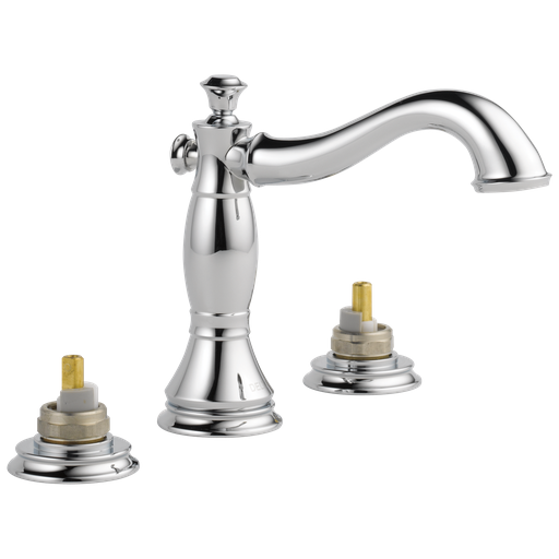 Delta Cassidy®: Two Handle Widespread Bathroom Faucet - Less Handles - Two Handle LHP - Chrome