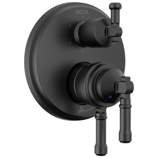 Delta Broderick®: 17 Series Integrated Diverter Trim 6-Setting - Single Handle Lever - Matte Black