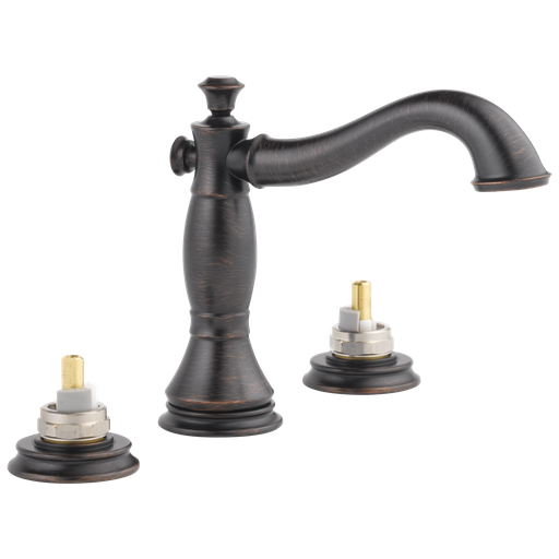 Delta Cassidy®: Two Handle Widespread Bathroom Faucet - Less Handles - Two Handle LHP - Venetian Bronze