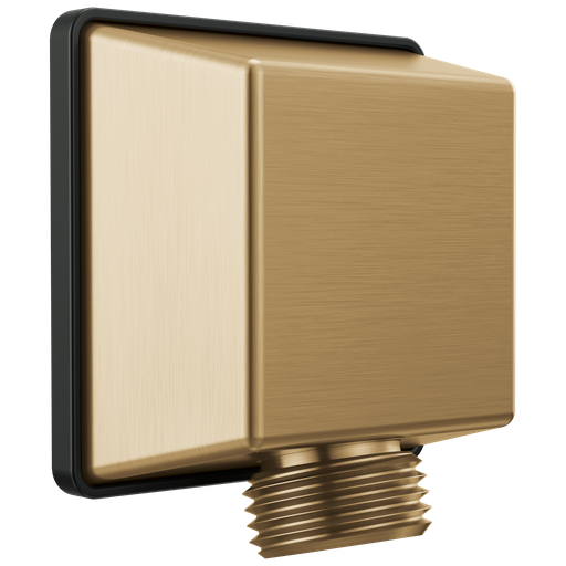 Delta Universal Showering Components: Square Wall Elbow For Hand Shower - Champagne Bronze