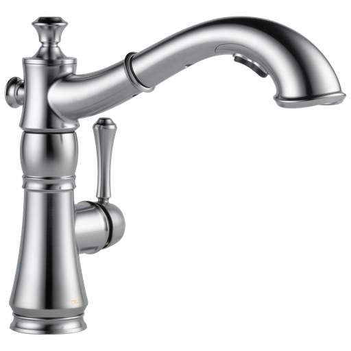 Delta Cassidy®: Single Handle Pull-Out Kitchen Faucet - Single Handle Lever - Arctic Stainless