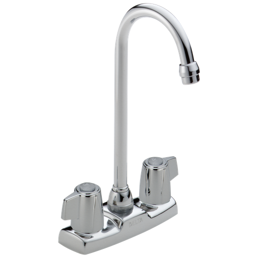 Delta Classic: Two Handle Bar / Prep Faucet - Two Handle Blade - Chrome
