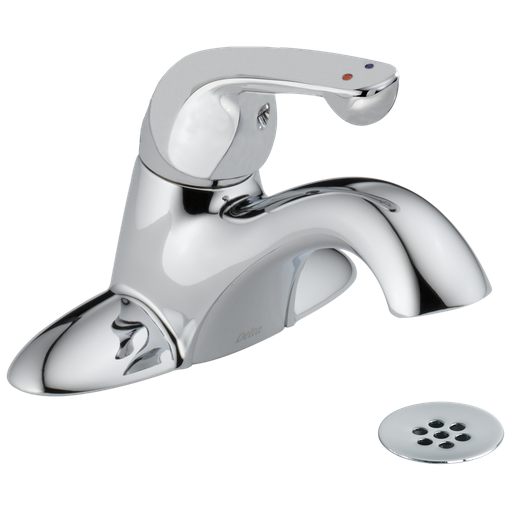 Commercial Hdf®: Single Handle Centerset Lavatory Faucet - Single Handle Lever - Chrome