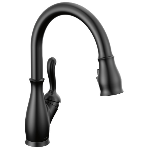 Delta Leland®: Single Handle Pull-Down Kitchen Faucet With Shieldspray® Technology - Single Handle Lever - Matte Black