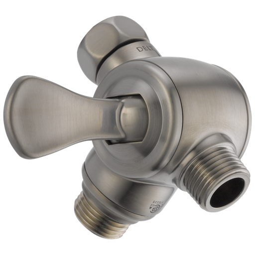 Delta Universal Showering Components: 3-Way Shower Arm Diverter For Hand Shower - Stainless