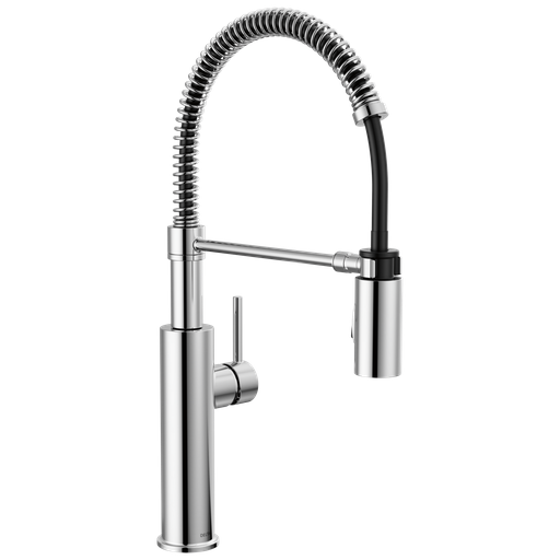 Delta Antoni®: Single-Handle Pull-Down Spring Kitchen Faucet - Single Handle Lever - Chrome