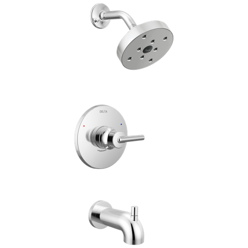 Delta Trinsic®: Monitor® 14 Series H2Okinetic® Tub & Shower Trim - Single Handle Lever - Chrome