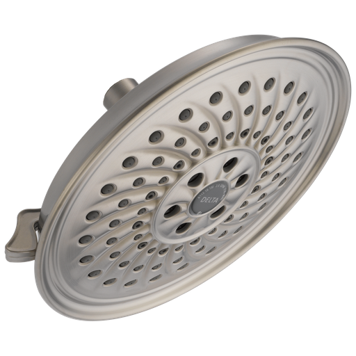 Delta Universal Showering Components: H2Okinetic® 3-Setting Raincan Shower Head - Stainless