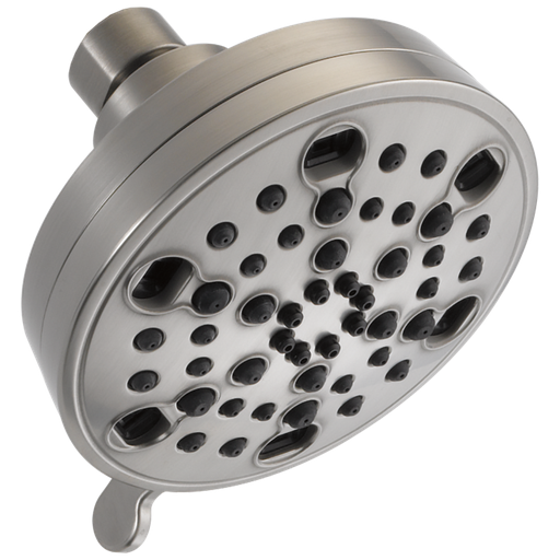 Delta Universal Showering Components: H2Okinetic® 5-Setting Contemporary Shower Head - Stainless