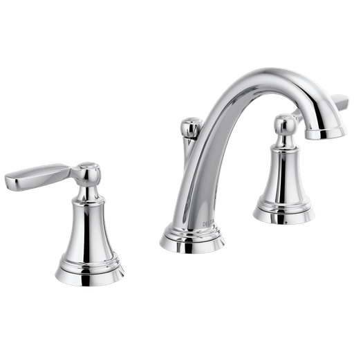Delta Woodhurst™: Two Handle Widespread Bathroom Faucet - Two Handle Lever - Chrome