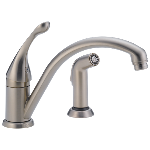Delta Collins™: Single Handle Kitchen Faucet With Spray - Single Handle Lever - Stainless