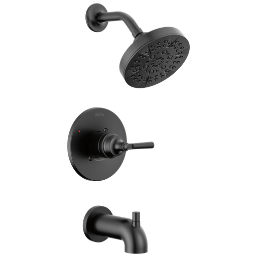 Delta Saylor™: Monitor® 14 Series Tub & Shower Trim - Single Handle Lever - Matte Black