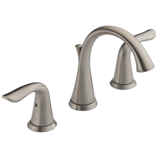 Delta Lahara®: Two Handle Widespread Bathroom Faucet - Two Handle Lever - Stainless