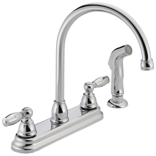 Peerless Claymore™: Two Handle Kitchen Faucet - Two Handle Lever - Chrome