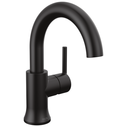Delta Trinsic®: Single Handle Bathroom Faucet - Single Handle Lever - Matte Black