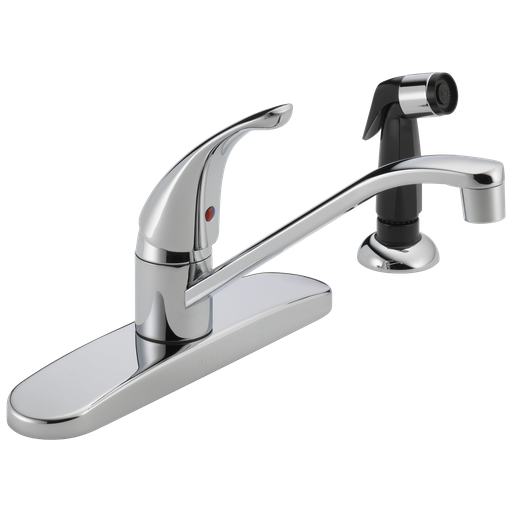 Peerless Core: Single Handle Kitchen Faucet - Single Handle Lever - Chrome